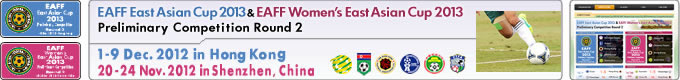 EAFF East Asian Cup 2013 & EAFF Women’s East Asian Cup 2013 Preliminary Competition Round 2